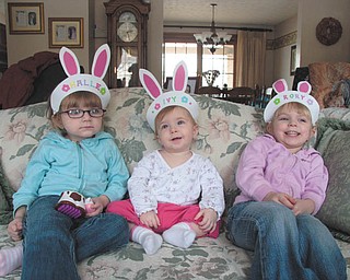 Grandpa Ron Garchar of Austintown sent in this photo from Easter 2008 of the Garchar granddaughters: Halle Schuler, Ivy Garchar and Rory Schuler.