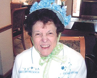 A family friend sent us this picture of Theresa Andio of Boardman in her Easter bonnet.