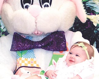 Lillian Clowser was 6 months old when she first met the Easter Bunny in 2011.