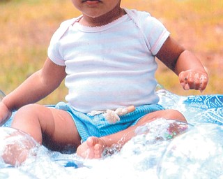 Gracelyn Elizabeth Gantt, who lives in Windsor, Colo., with her parents, Ron and Brooke Donley Gantt, was hanging out with her grandma, Lynda Devine of Boardman.