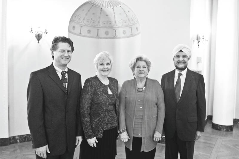 Robert K. Yosay | The Vindicator
American Heart Association’s 2013 Heart Ball will be April 27 at Stambaugh Auditorium in Youngstown, and will honor three community leaders. From left are Dr. Jason R. Delatore, honoree; Dr. Nancy Landgraff of YSU, chairwoman; and Celia Ciarniello and Dr. Amarjeet S. Nagpaul, honorees.