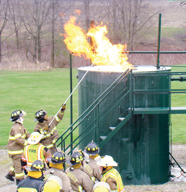 Through the Ohio Oil and Gas Energy Education Program, firefighters get hands-on training to handle just about any type of oil or gas emergency.