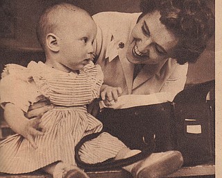 This picture of Jeanette MacLennan Van Brocklin was published on the front page of The Vindicator's June 26, 1960, Rotogravure Section. It was part of a full-page package focusing on her as she performed her many duties as a nurse with the Visiting Nurse Association. The entire page was sent to us by her husband, Harry Van Brocklin. The couple live in Poland.