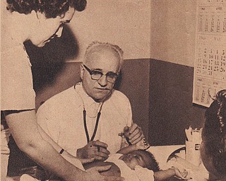 This picture of Jeanette MacLennan Van Brocklin was published on the front page of The Vindicator's June 26, 1960, Rotogravure Section. It was part of a full-page package focusing on her as she performed her many duties as a nurse with the Visiting Nurse Association. The entire page was sent to us by her husband, Harry Van Brocklin. The couple live in Poland.
