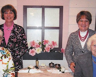 Here are three sisters who all graduated from Trumbull Memorial Hospital School of Nursing in Warren. Clockwise from front left are Sue Bishop Blake, an RN who works in the newborn nursery at Bayfront Hospital in St. Petersburg, Fla.; Gay Bishop Blackann, an RN in the outpatient department at TMH; Joy Bishop Bayless, RN, a retired medical/surgery nurse at Bayshore Hospital in Holmdel, N.J.; and their proud mother, Doris Bishop of Youngstown, who submitted this photo.