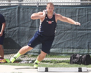 NICK MAYS l THE VINDICATOR Billy Price of Austintown Fitch gets set to fire the shot Saturday afternoon in Austintown. 05042013 austintown, ohio