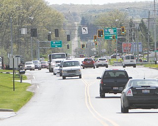 This area of Western Western Reserve Road in Boardman Township is due for road work this year, according to state and Mahoning County officials.