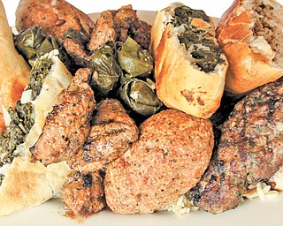Lebanese dish called Maza for two at Upstairs lounge in Austintown.