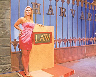 Lindsay Stevens of Canfield plays the lead character, Elle Woods, in the Youngstown Playhouse’s production of “Legally Blonde, the Musical.”