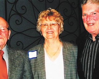 SPECIAL TO THE VINDICATOR
Austintown Historical Society recently met for its 38th annual Past Presidents Dinner. Some of the past presidents who were honored are Griffith V. Thomas, left, 1983 to 1987; Joyce Pogany, from 1988 to present; and Mike Antonoff, the first president, from 1975 to 1976. For information call 330-799-8051.