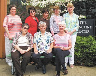 Special to The Vindicator

The Ursuline Center, 4280 Shields Road, Canfield, is preparing for its 4th Annual Car Trunk & Treasure Sale, set for 9 a.m. to 1 p.m. July 27. An inside rental space costs $35 for one 8-foot table and two chairs. Outside, vendors can get two standard parking spaces for $25. Members of the committee planning the sale are, from left, seated, Sister Marlene LoGrasso, Sister Nancy Pawlen and Ruthann Grant; and standing, Sister Kathleen McCarragher, Terry Supancic, Peggy Eicher, Trish Yurchekfrodl and Kathy Lattanzi. The sale will go on rain or shine, and there will be no refunds. Proceeds benefit ministries of the center, run by the Ursuline Sisters of Youngstown. Registration forms and information can be obtained at www.theursulinecenter.org or by contacting Eileen Novotny, Ursuline associate, at 330-533-3831 or ewalshnovotny@zoominternet.net.