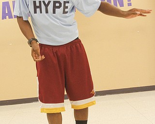 ROBERT K. YOSAY | THE VINDICATOR
Lajuan Thomas (ball cap #2 shirt) and - Troy Blackmon -( Red Shorts )Kathy Hammond David Hight
The Return of the All-City Variety Show runs from 6 to 10 p.m. at East High School. It’s a fund-raiser for the intramural third through sixth grade elementary school sports program that begins this fall. The sports program is a partnership between the city schools and Finer Things Academy Inc