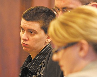 Ashley Shubert, 26, of Warren, stands next to her attorney, Walter Ritchie, as Dawn Cantalamessa, an assistant Mahoning County prosecutor, reads the agreement in which she pleaded guilty to sexual charges relating to a minor. Shubert was sentenced Thursday to three years in prison.