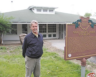 Daniel Slagle, executive director of Boardman Park, stands outside of Southern Park Stables where the park and Mahoning County 4-H plan to establish new programs for young people.