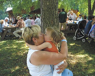 "Grandchildren and hugs are the best things in the world!" writes Paulette Kren, who submitted this photo. Here she is in one of her favorite photos of her and her granddaughter, Sophia Kren, at Slovene Fest in Enon Valley, Pa. They are from Girard.