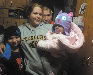 Feel the love! Here are Logan Skica, Aunt Erica Skica, Grandfather Dan Skica (everyone calls him "Pops") and Giana Skica. Siblings Logan and Giana are from Austintown, and Erica and Pops live in Youngstown. Photo sent in by Debbie Skica.