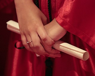 ROBERT K. YOSAY | THE VINDICATOR
Diploma in hand
Chaney Campus High School Commencement Ceremony graduates 31
