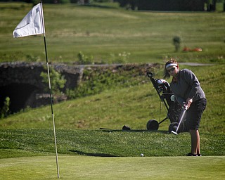 Greatest Golfer of the Valley junior qualifier, Kaylee Neumeister, golfs at Pine Lakes Golf Club in Hubbard on May 25, 2013.