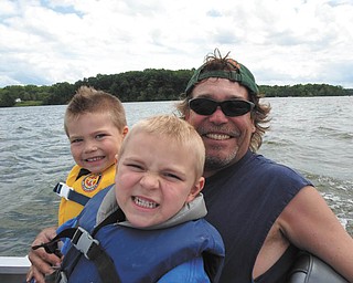 DJ, 4, and Connor,5, are with their dad, Dave Osborne. They live in North Jackson.