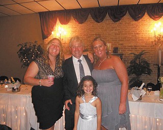 Paul Frankford of Girard is the fabulous dad in the middle, with daughters Amy Frankford of Warren and Julie Shaw of Boardman. Also in the picture is his granddaughter Jayna Shaw of Boardman.