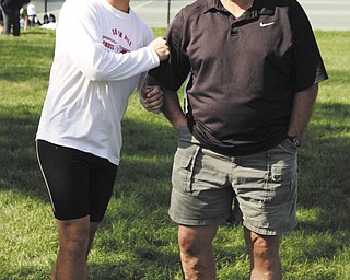 Bob Zanni (right) and his son Rob were at Seton Hill College in Greensburg, Pa., a few years ago while Rob was running cross country. Rob lives in Greensburg, Pa., and is finishing his degree. Bob lives with his wife, Dora, in Salem.