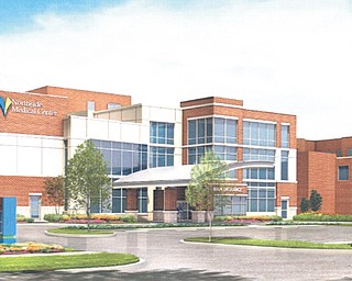 This is an artist’s rendering of what the new entrance to Northside Medical Center will look like when a $20 million project to expand the emergency department and create a new entrance to the hospital is complete late in 2014.