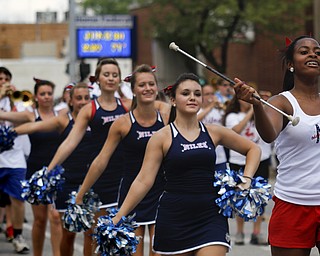 MADELYN P. HASTINGS | THE VINDICATOR

The Niles McKinley High School band performs during the parade at the hot dog festival in downtown Niles on Sunday.
