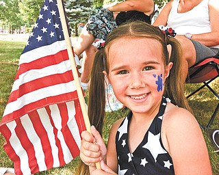 Lauren Smallwood of Canfield, celebrating the Canfield 2012 4th of July parade. Submitted by her mom, Jennifer Smallwood.