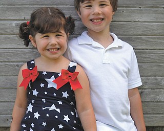 Adalyn and Toby Sell, siblings of North Lima, sent by their mom, Tiffany Sell.