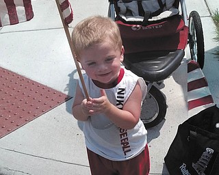 Doesn't this young man look "Proud to be an American?"