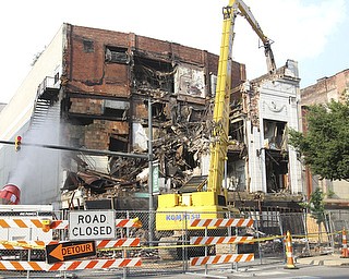 William D. Lewis\The Vindicator. demolition of the Paramount Theater in downtown Youngstown 7-9-13. .William D. Lewis\The Vindicator.