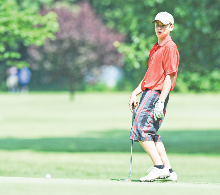 Bobby Stanovcak of Liberty at the final Greatest Golfer of the Valley Boys junior qualifier, which took place at Tamer Win Golf & Country Club in Cortland.
