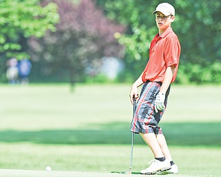 Bobby Stanovcak of Liberty at the final Greatest Golfer of the Valley Boys junior qualifier, which took place at Tamer Win Golf & Country Club in Cortland.