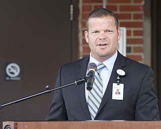 Kirk Ray, chief executive officer of Northside Medical Center and ValleyCare Health System of Ohio, led the groundbreaking ceremony Tuesday for a $20 million expansion and renovation project at Northside on Gypsy Lane.