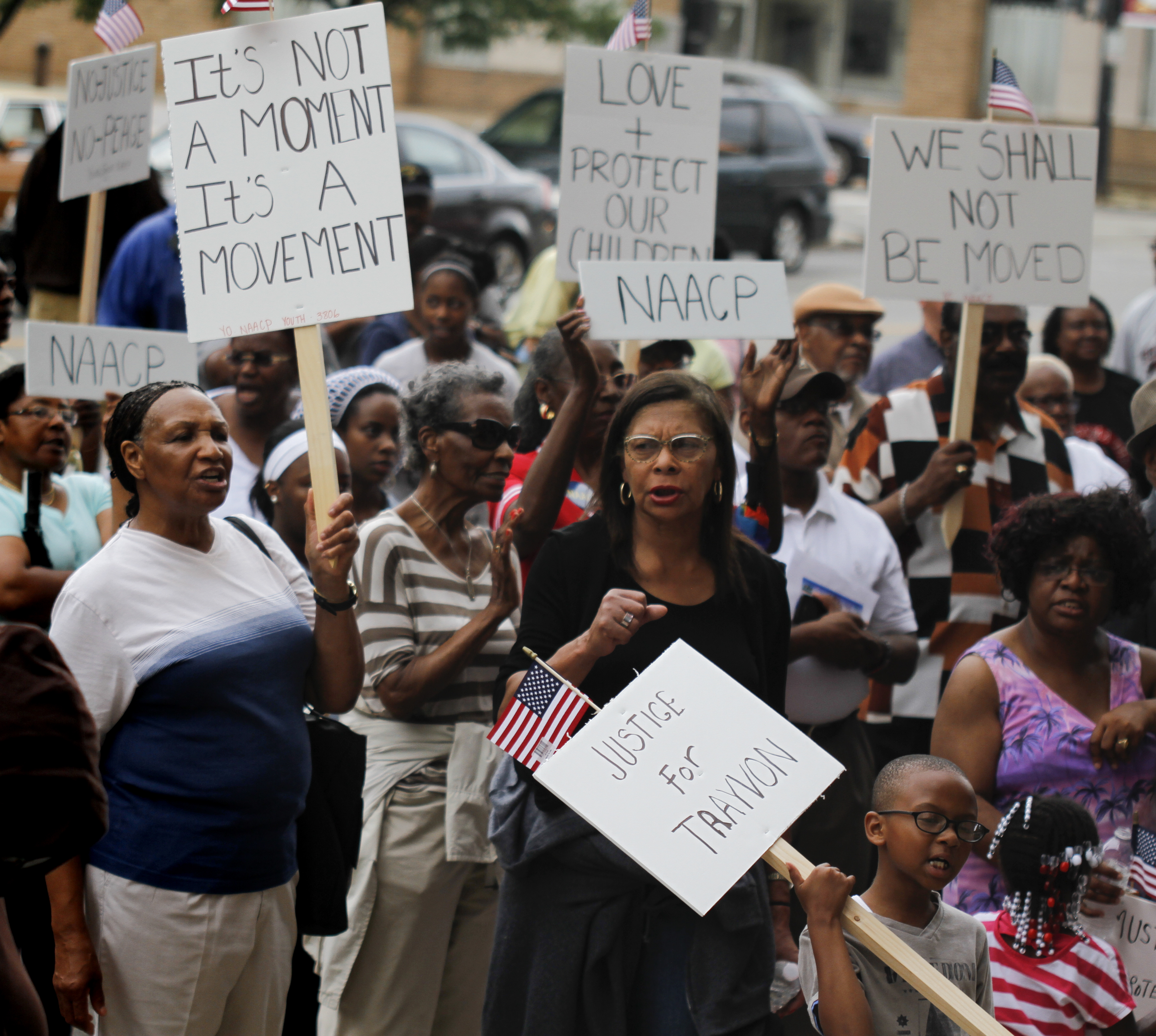 MADELYN P. HASTINGS | THE VINDICATOR

A "Justice for Trayvon" rally was held in reaction to the Zimmerman verdict on the steps of the Mahoning County Courthouse on Saturday, July 20.  