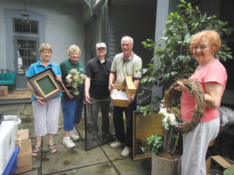 SPECIAL TO THE VINDICATOR
Upton House volunteers recently worked to keep the location ready for visitors. From left are Sally Mazer, Martha Flint, Thomas Barnes, Charles Hahn and Virginia Baran. The next free open house will be from 2 to 5 p.m. Sunday and will feature Lois Barrett with antique and collectible dolls and bears, including bears by Helen Kirkschnick. Upton House is located at 380 Mahoning Ave. NW in Warren. The home is available for tours and rental for meetings, parties and events. For information call 330-395-1840.