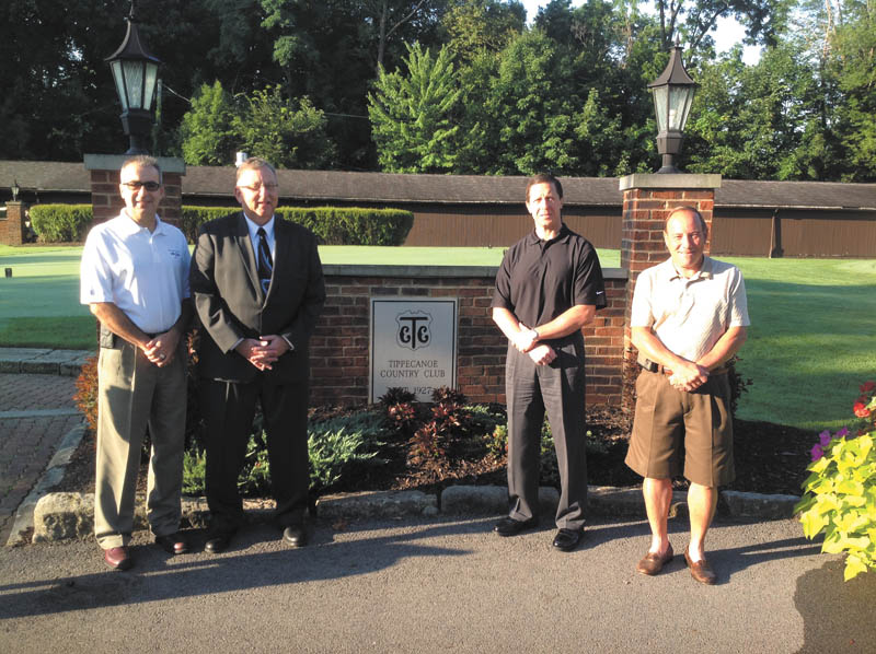 SPECIAL TO THE VINDICATOR
Wolves Club members are preparing for the annual golf outing, which will take place Aug. 19 at Tippecanoe Country Club. From left are Bob Adduci, Michael Dercoli, Joe Vitello and Rich Russo, committee chairman.