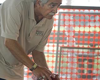 MADELYN P. HASTINGS | THE VINDICATOR
Lou Rosati of Ferrell, PA participates in the bocce tournament at the Warren Italian Festival on Thursday, August 8. The festival runs through Sunday.