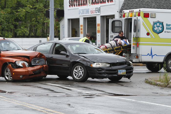        ROBERT K. YOSAY  | THE VINDICATOR..a two car wreck friday morning at Southern Blvd and Midlothian sent two people to the hospital- YPD investiatged ... - -30-..