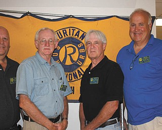 SPECIAL TO THE VINDICATOR
Berlin Ellsworth Ruritan Club welcomed a new member, Lee Fowler, at a recent gathering. Fowler lives in Berlin Center with his wife, Jackie; daughter, Melissa; and son, Josh. He is a 1974 graduate of Western Reserve High School and is employed at VacuForm in Sebring. From left are Denny Furman, board member; John Bates, vice president; Fowler; and Jeff Craig, president.