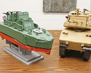 ROBERT K. YOSAY | THE VINDICATOR..PT 109 and and an Abrams tank.. two of his other projects he has built.Logan, a young adult at Gateways to Better Living, is considered by staff members to be a noteworthy artist ....... - -30-..