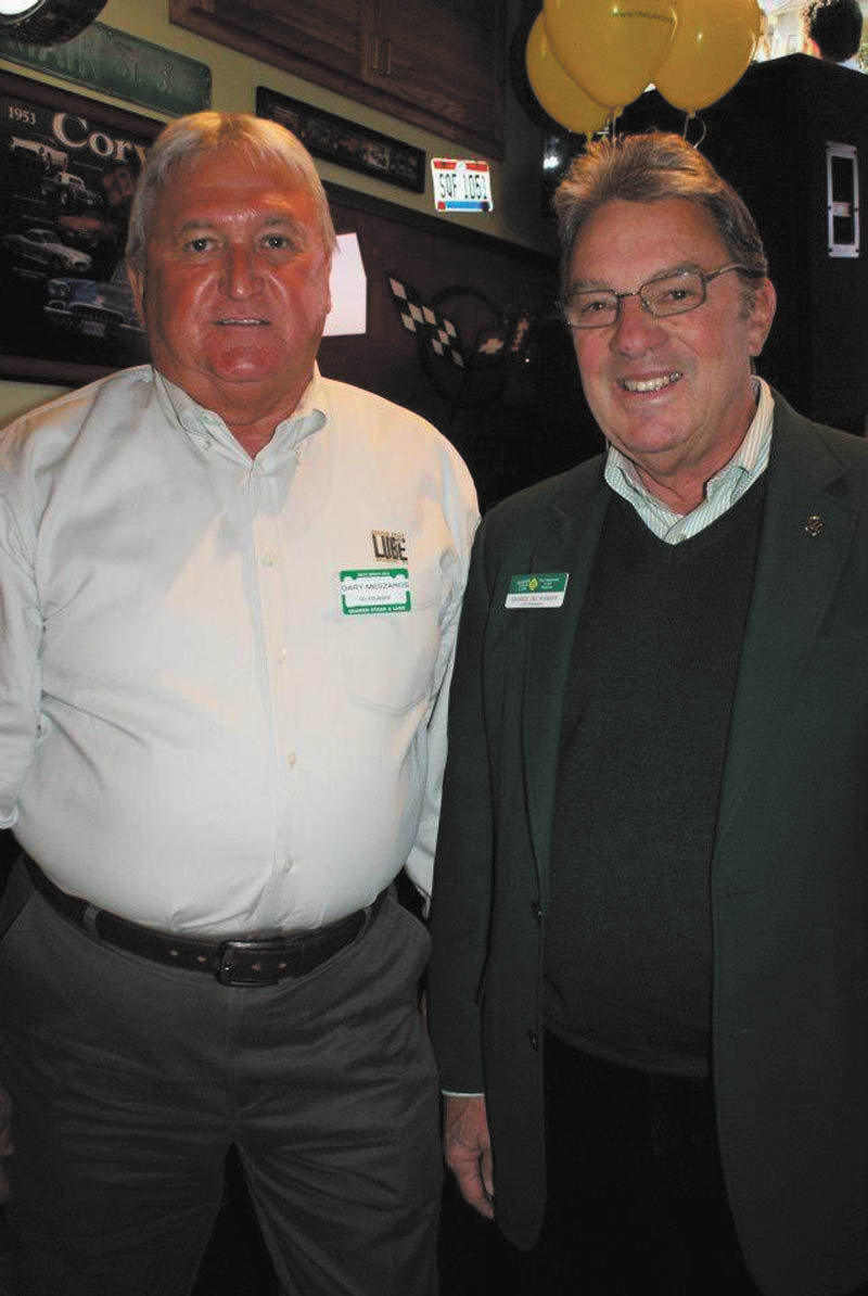 SPECIAL TO THE VINDICATOR
Buhl Community Recreation center has chosen its honorees for this year’s Henry and Catherine Evans Community Service Award Dinner set for Sept. 18 at the Avalon at Buhl Park Country Club. Honorees are Gary Meszaros, left, and George Warren III, co-founders of Quaker Steak and Lube.