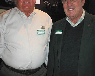 SPECIAL TO THE VINDICATOR
Buhl Community Recreation center has chosen its honorees for this year’s Henry and Catherine Evans Community Service Award Dinner set for Sept. 18 at the Avalon at Buhl Park Country Club. Honorees are Gary Meszaros, left, and George Warren III, co-founders of Quaker Steak and Lube.