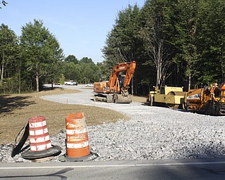 This is a view of the entrance to the new Eastlake MetroPark on state
Route 46 just north of Lake Vista retirement community in Cortland
after workers with Miller-Young Paving of Bazetta built a parking
area as part of the first phase of the project. It will include the
creation of a sled riding hill this winter and other recreational
opportunities in coming years.