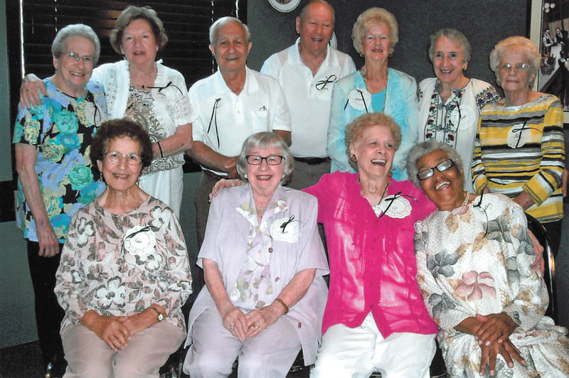 SPECIAL TO THE VINDICATOR
The Rayen School Class of 1945 met Aug. 3 at Davidson’s Restaurant in Cornersburg for a luncheon to celebrate its 68th reunion. Those who attended, seated from left, are Toni Ricciardulli, Jean Zimmerman, Vi Esker and Dorothy Hopkins; and in back are Toni Hutson, Dolly Morrow, Jim Borak, Tony Valley, Gloria Flower, Fran Into and Betty Fitch.