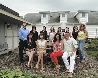 SPECIAL TO THE VINDICATOR
Committee members making final plans for the Sept. 21 Farmer & the Chef fundraiser at Mill Creek MetroParks Farm in Canfield include, seated, from the left, Alexa Sweeney Blackann, chairwoman; Linda Kostka, Mill Creek MetroParks; Shannon Weimer; and David Armstrong. In the back are John Garwood, Agland Co-Op, title sponsor; Jamie Jamison; Kelli Catullo; Janice Stefko; Anna Lynch; April Stanislaw, Mill Creek MetroParks; Jennifer Shima, co-chairwoman; and Gina Reesey.