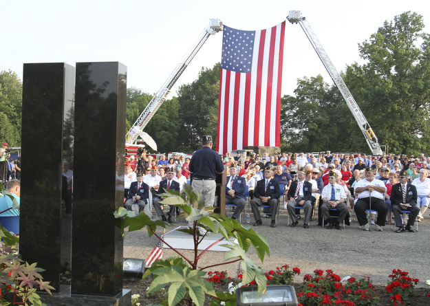 William D. Lewis The Vindicator  Hundreds attended a  9-11 ceremony in Austintown Wed.