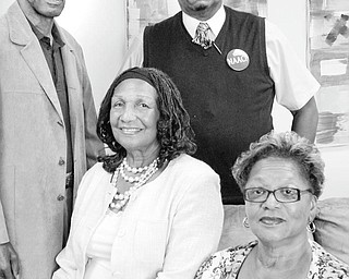 WILLIAM D LEWIS | THE VINDICATOR
Members of the Freedom Fund Committee of the Youngstown Branch of the NAACP are Cossell Burton, front left, and Juanita Byrd, and back, Steven Mickel, left, and Joseph Hightower. The Freedom Fund Banquet will be Oct. 11 at Mahoning Country Club.