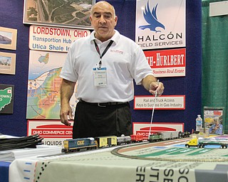 Chuck Joseph, of the real-estate company Routh-Hurlbert in Warren, details a $70 million fuel depot at the Ohio Commerce Center in Lordstown being built by Houston-based Halcon Resources Corp. to store and distribute oil produced across the Utica Shale play.