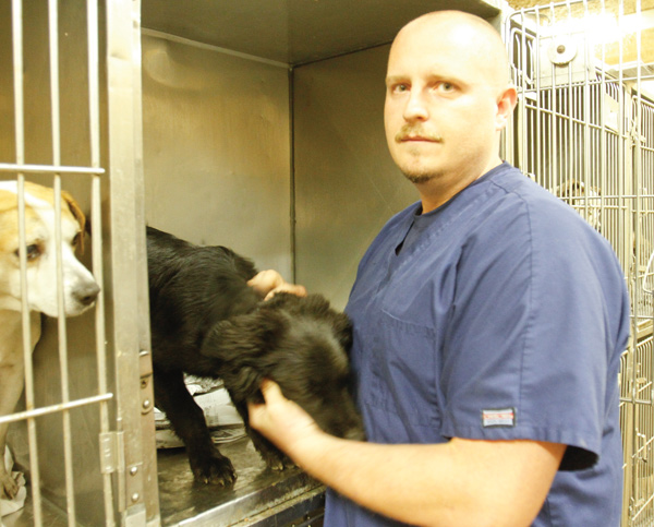 The Mahoning County Dog Pound has hired a veterinary technician, Rick Tunison, to help vets check the dogs as they come into the facility. The dog warden, Dianne L. Fry, says rescue groups and individuals have helped to reduce the dog population at the pound to a manageable number.